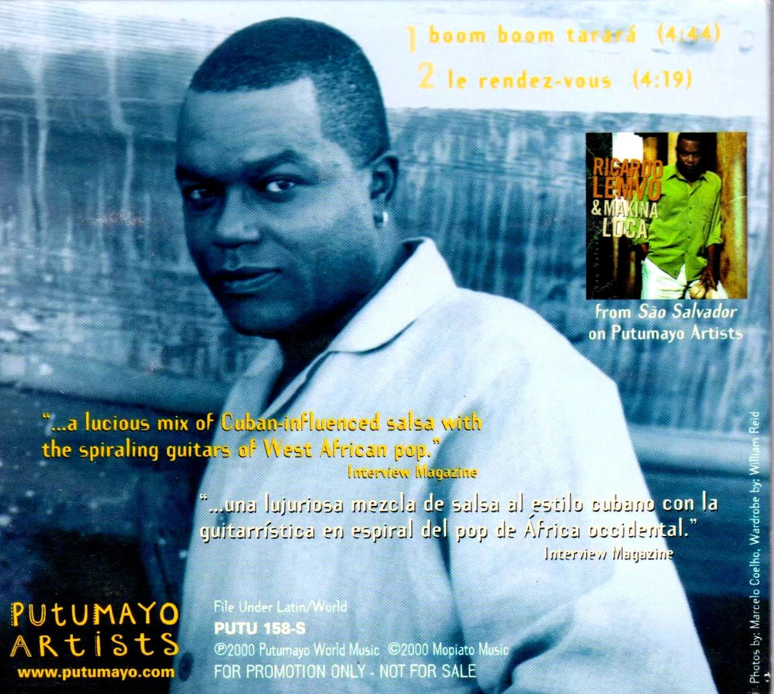 💎 CD raro: Ricardo Lemvo & Makina Loca – Boom Boom Tarará 2000 – promo indisponível! 🎶 – photo 2